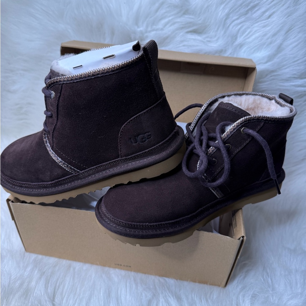 UGG Chocolate Suede Ankle Boots